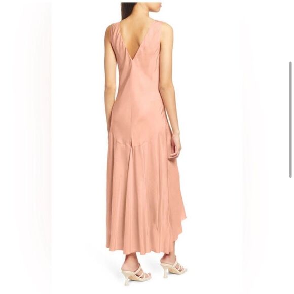 Frame Savannah Slip Dress in Pink Clay Size Large, NWT - Picture 4 of 11